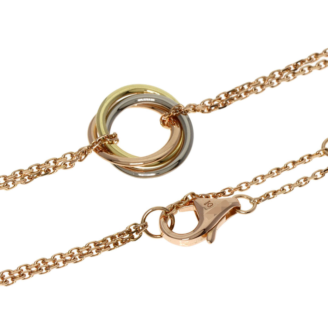 CARTIER bracelet K18PG , K18WG , K18YG gold Sweet Trinity Women Used Authentic