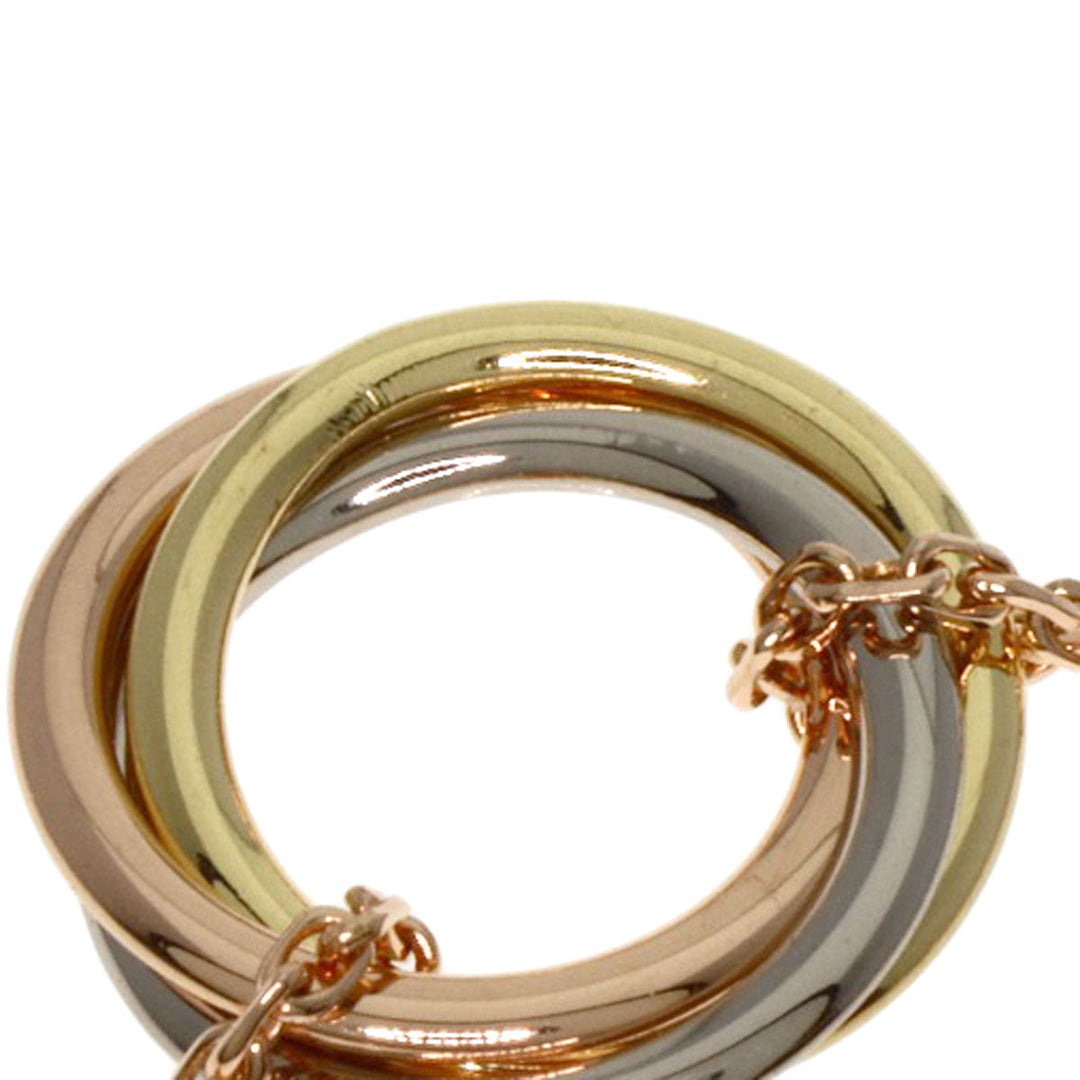 CARTIER bracelet K18PG , K18WG , K18YG gold Sweet Trinity Women Used Authentic
