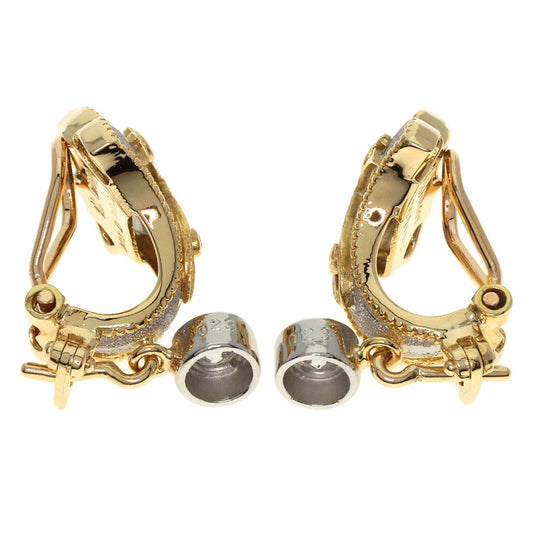 NOBUKO ISHIKAWA Earring K18YG , PT900 gold 3P Diamond Women Used Authentic
