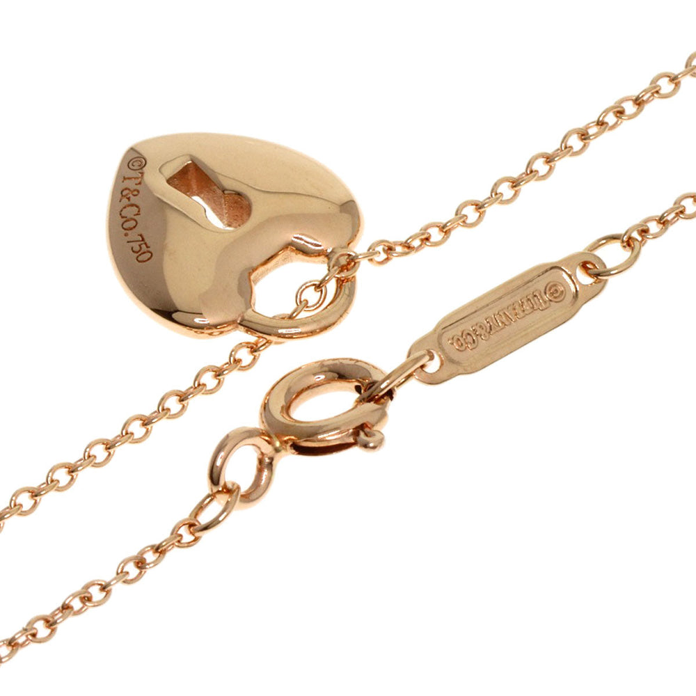 TIFFANY&Co. Necklace 18K Pink Gold gold Heart lock