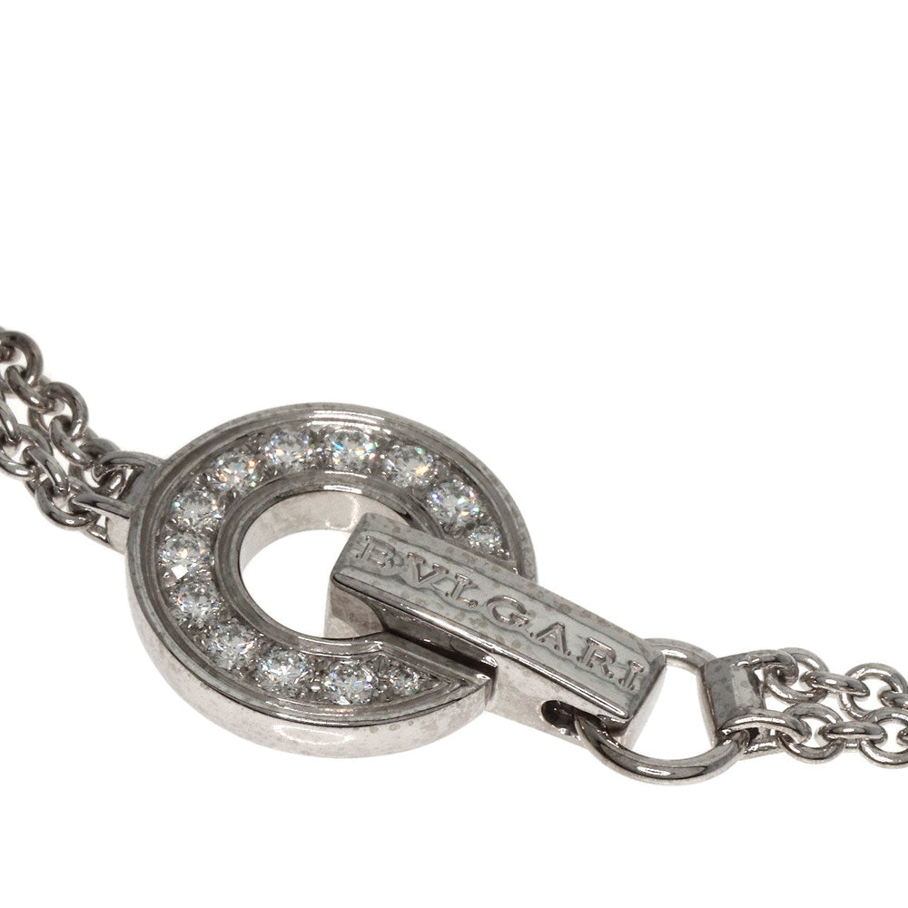 BVLGARI bracelet K18WG Silver BVLGARI BVLGARI Openwork Diamond M/L