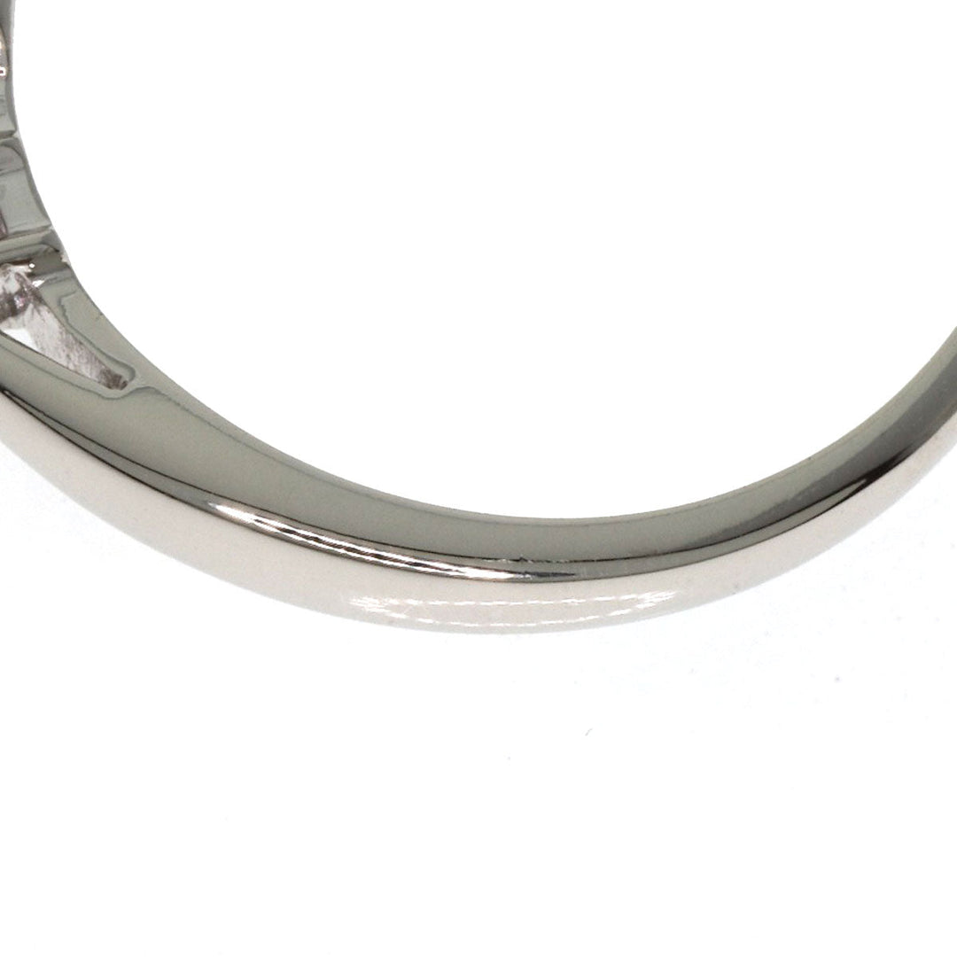 MIKIMOTO Ring PT950 Silver Pearl 2P Diamond