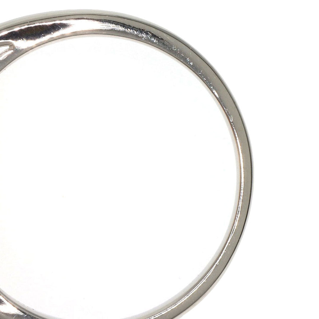 MIKIMOTO Ring PT950 Silver Pearl 2P Diamond