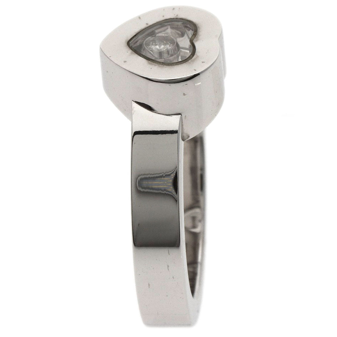 Chopard Ring K18WG Silver Happy diamond heart Women Used Authentic