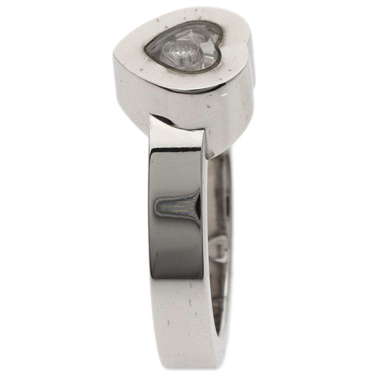 Chopard Ring K18WG Silver Happy diamond heart Women Used Authentic