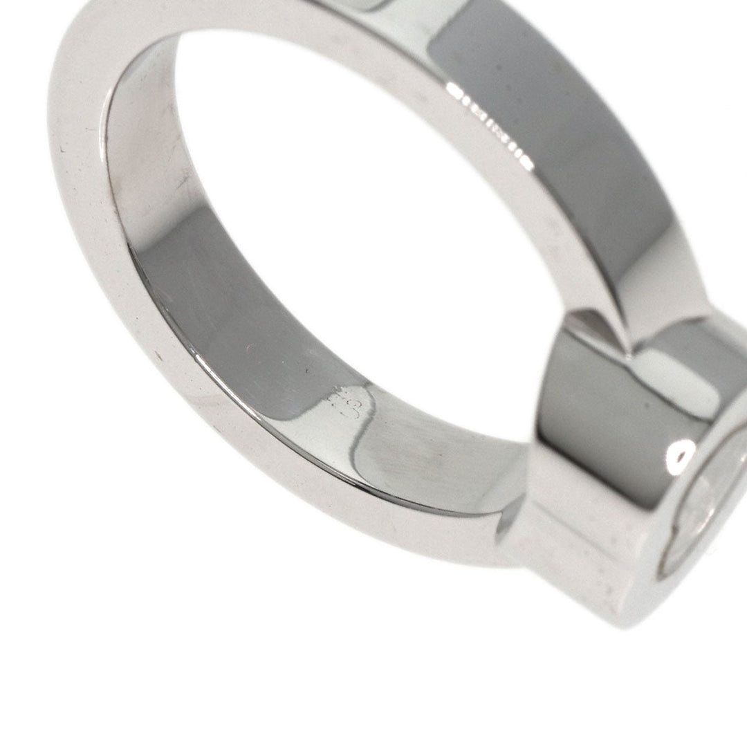 Chopard Ring K18WG Silver Happy diamond heart Women Used Authentic