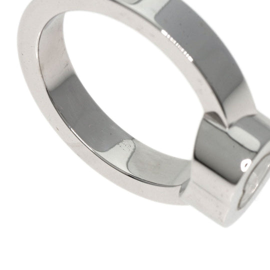 Chopard Ring K18WG Silver Happy diamond heart Women Used Authentic