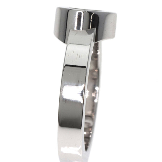 Chopard Ring K18WG Silver Happy diamond heart Women Used Authentic