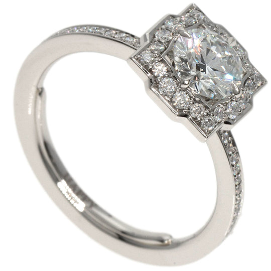 HARRY WINSTON Ring PT950 Silver Belle by Diamond