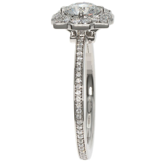 HARRY WINSTON Ring PT950 Silver Belle by Diamond