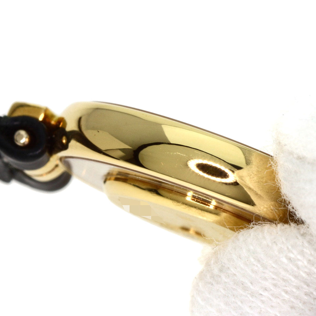 Chopard Watches Quartz 20/5511 K18YG , Leather , Diamond gold Happy diamond white dial Women Used Authentic