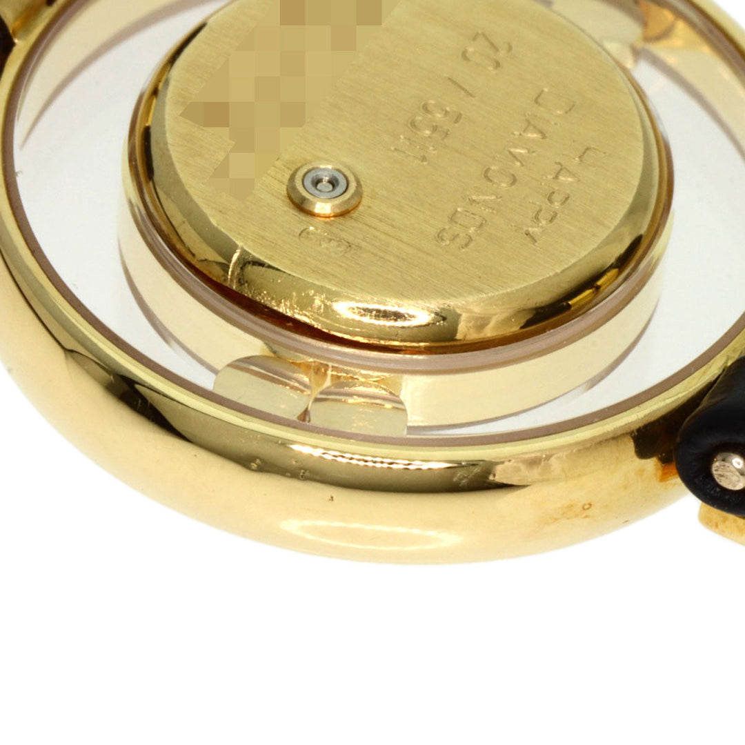 Chopard Watches Quartz 20/5511 K18YG , Leather , Diamond gold Happy diamond white dial Women Used Authentic