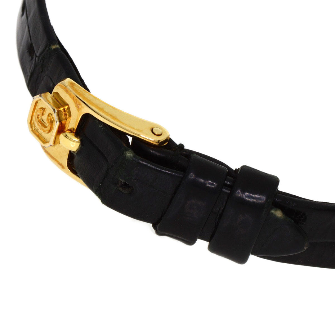 Chopard Watches Quartz 20/5511 K18YG , Leather , Diamond gold Happy diamond white dial Women Used Authentic