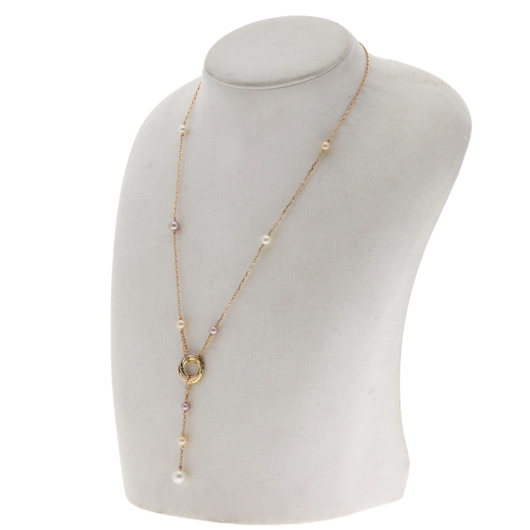 CARTIER Necklace 18K Yellow Gold gold Trinity Pearl