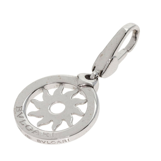 BVLGARI Pendant top K18WG Silver Tondo san Women Used Authentic