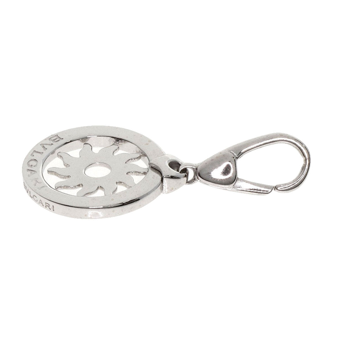 BVLGARI Pendant top K18WG Silver Tondo san Women Used Authentic