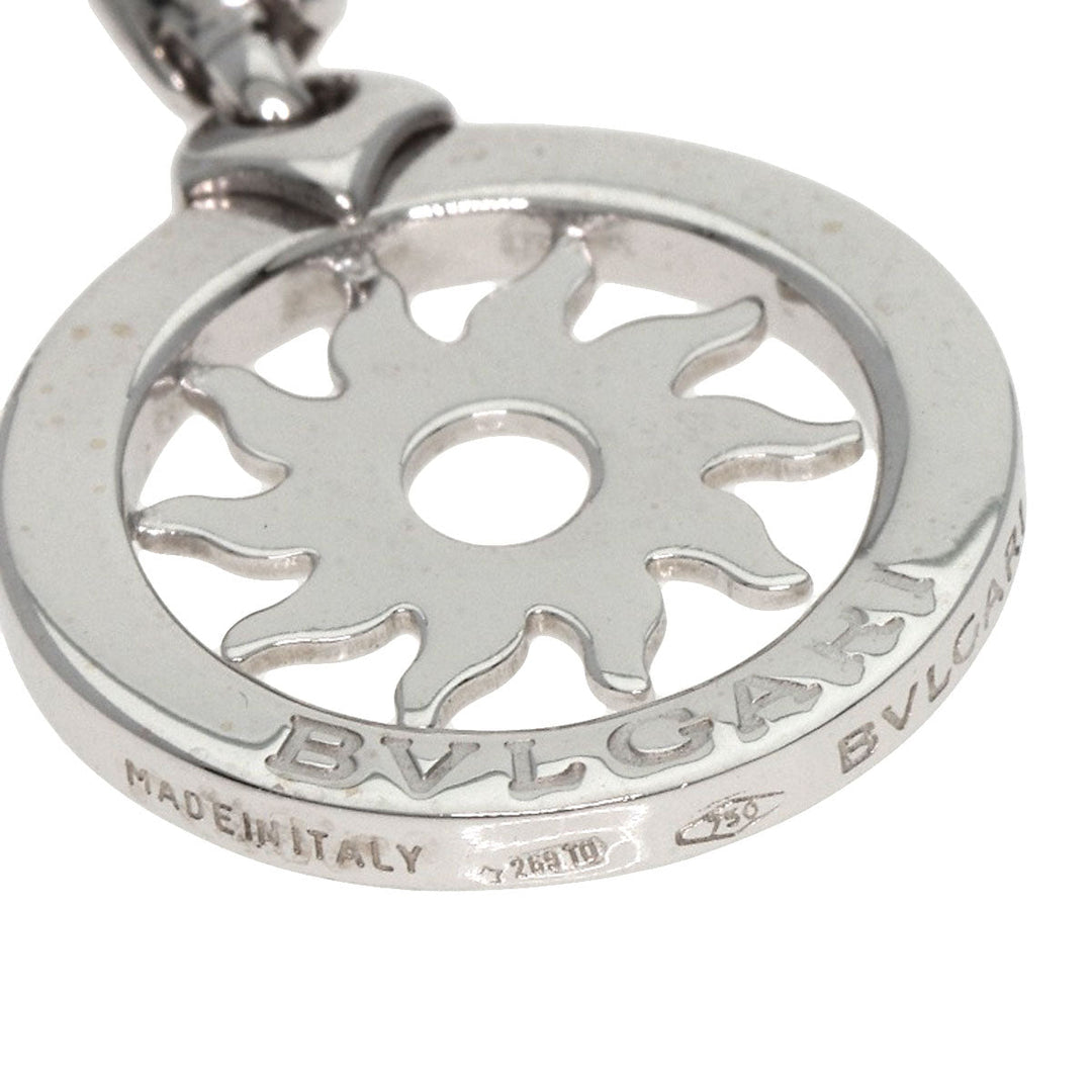 BVLGARI Pendant top K18WG Silver Tondo san Women Used Authentic