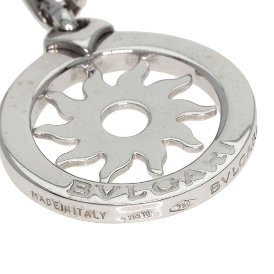 BVLGARI Pendant top K18WG Silver Tondo san Women Used Authentic