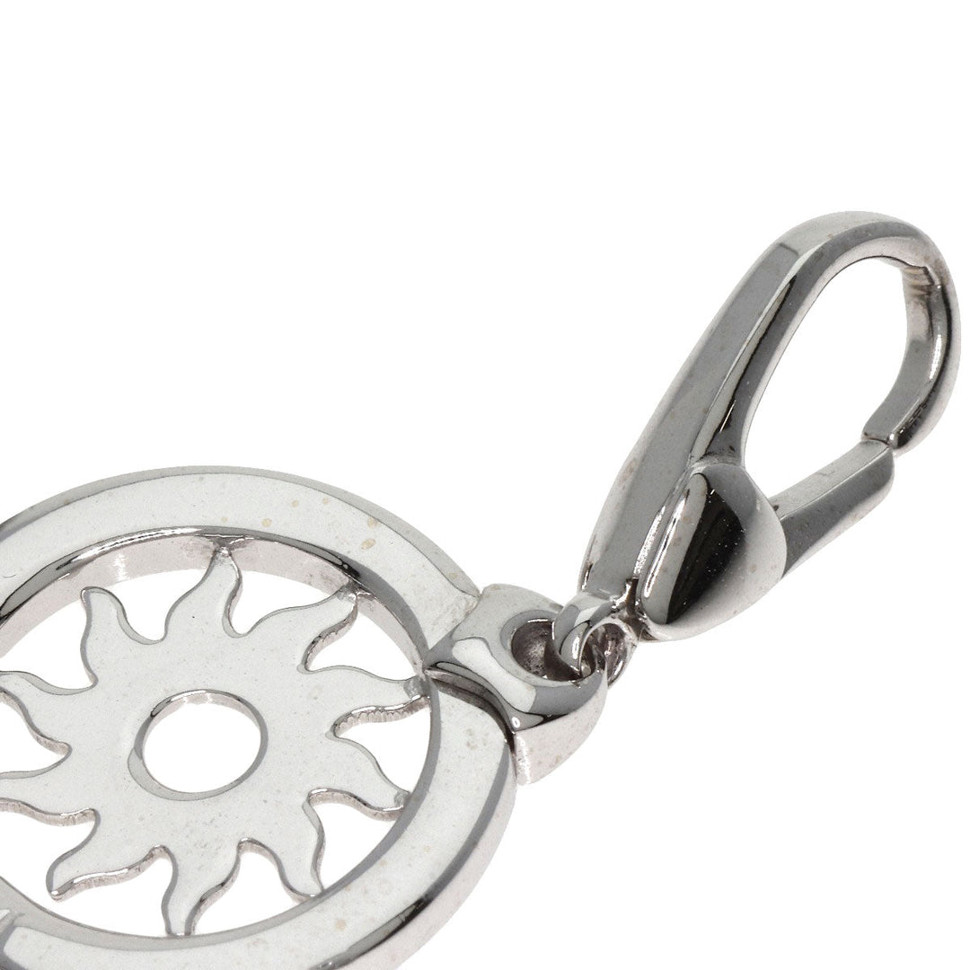 BVLGARI Pendant top K18WG Silver Tondo san Women Used Authentic