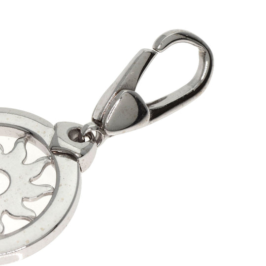 BVLGARI Pendant top K18WG Silver Tondo san Women Used Authentic