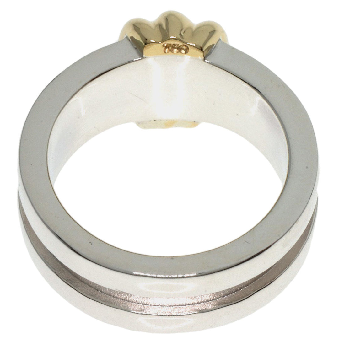 TIFFANY&Co. Ring SV , K18YG Silver Group Bud With Women Used Authentic