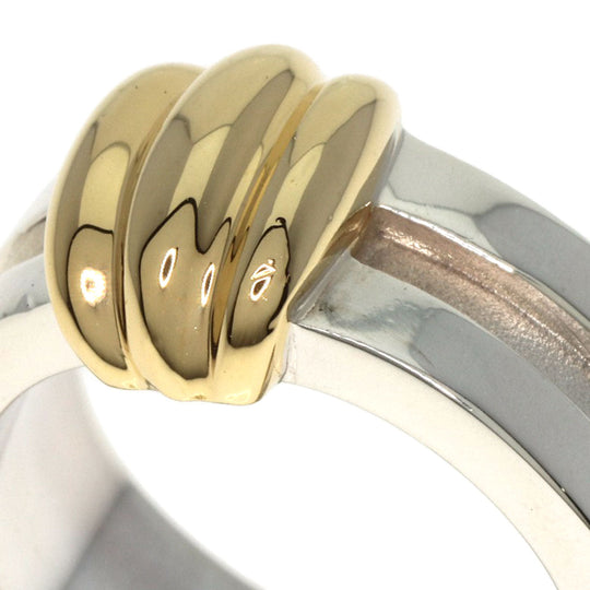 TIFFANY&Co. Ring SV , K18YG Silver Group Bud With Women Used Authentic