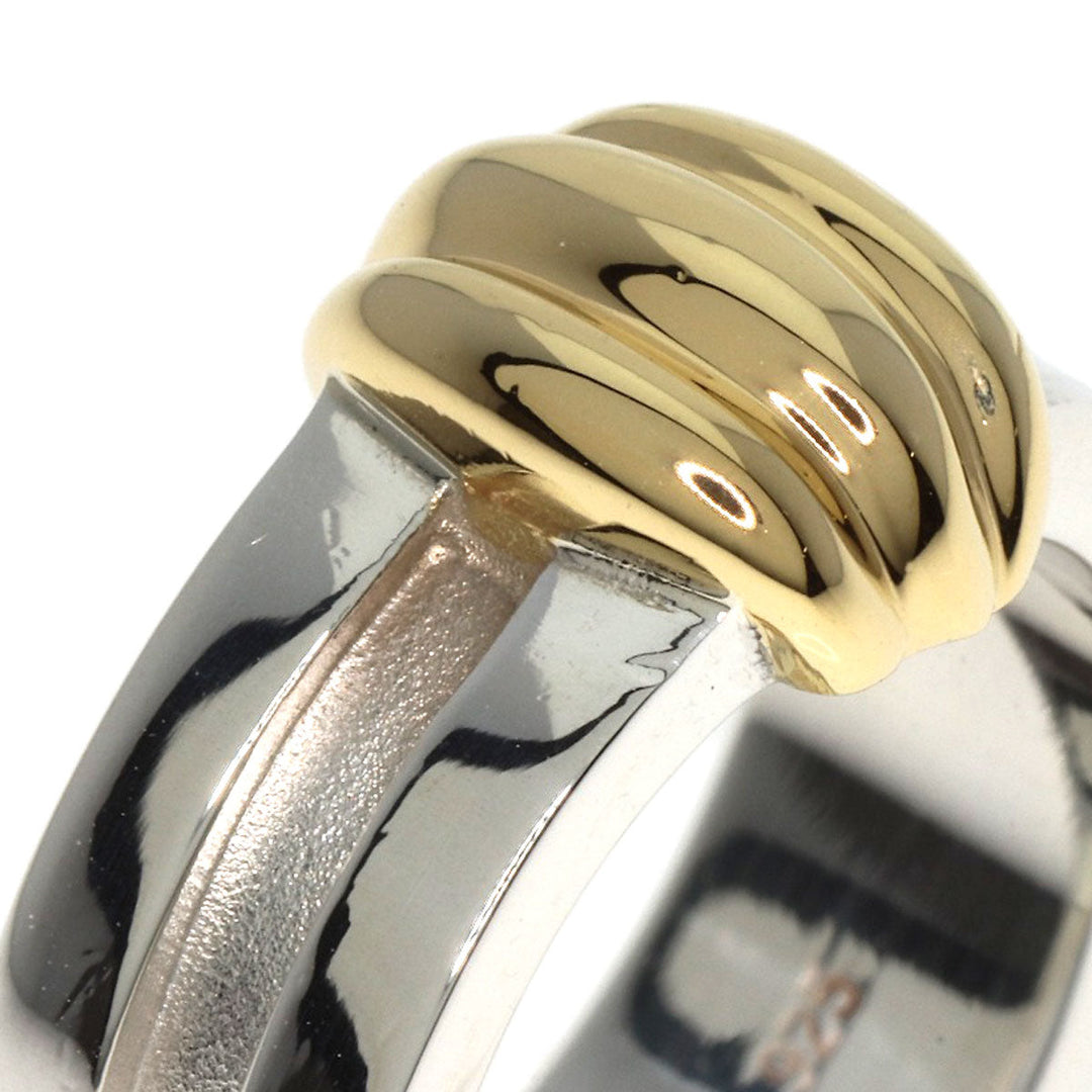 TIFFANY&Co. Ring SV , K18YG Silver Group Bud With Women Used Authentic
