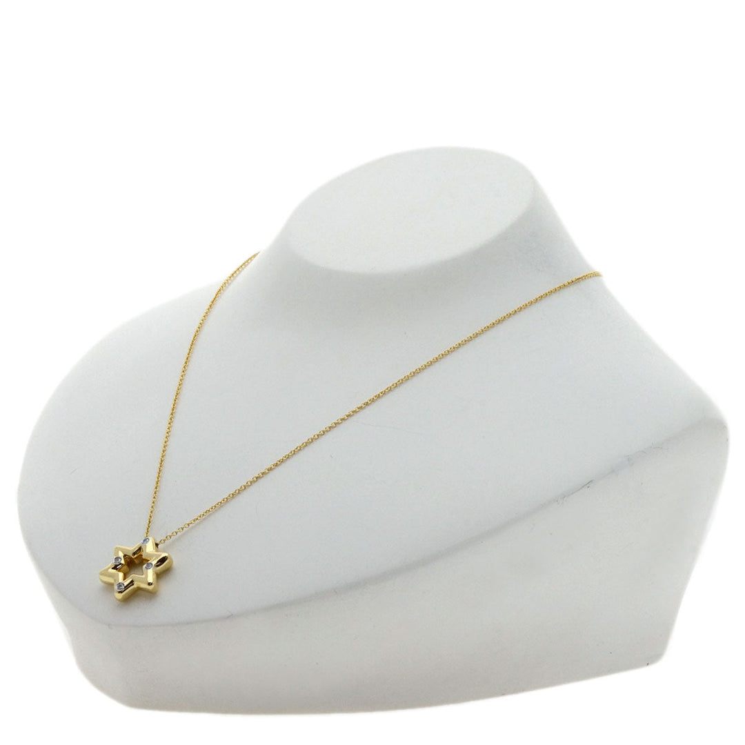 TIFFANY&Co. Necklace 18K Yellow Gold gold Star diamond