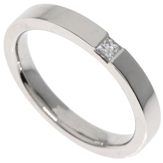 HARRY WINSTON Ring PT950 Silver Princess Cut Diamond Women Used Authentic