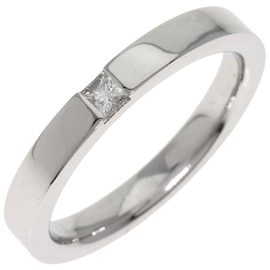 HARRY WINSTON Ring PT950 Silver Princess Cut Diamond Women Used Authentic