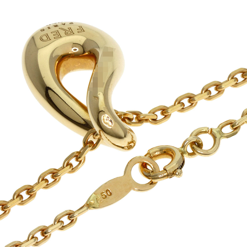 FRED Necklace 18K Yellow Gold gold Diamond Drop Women Used Authentic