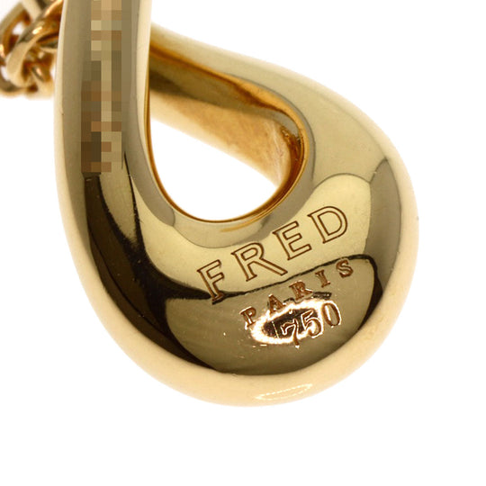 FRED Necklace 18K Yellow Gold gold Diamond Drop Women Used Authentic