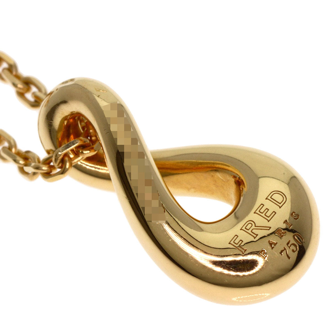 FRED Necklace 18K Yellow Gold gold Diamond Drop Women Used Authentic