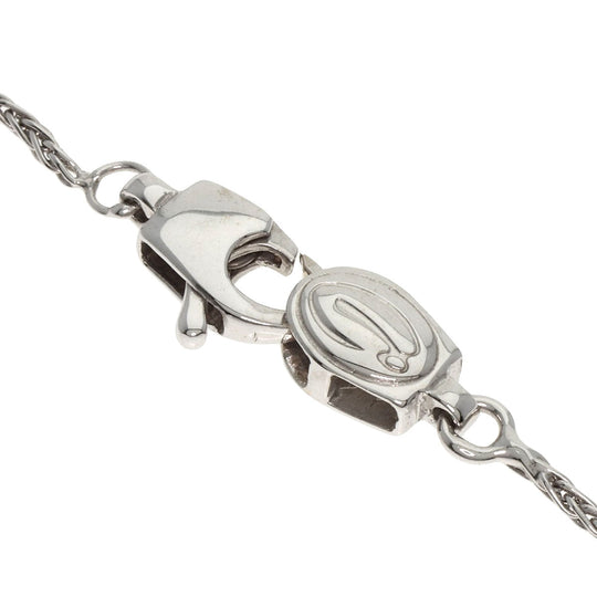 Damiani Necklace K18WG Silver Heart pav diamond Women Used Authentic