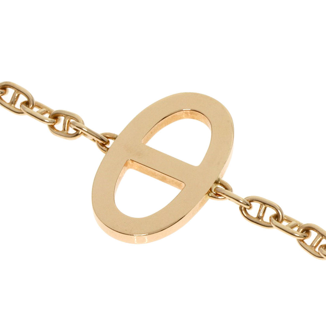 HERMES bracelet 18K Pink Gold gold Chene Dunkle Farandole Diamond Women Used Authentic
