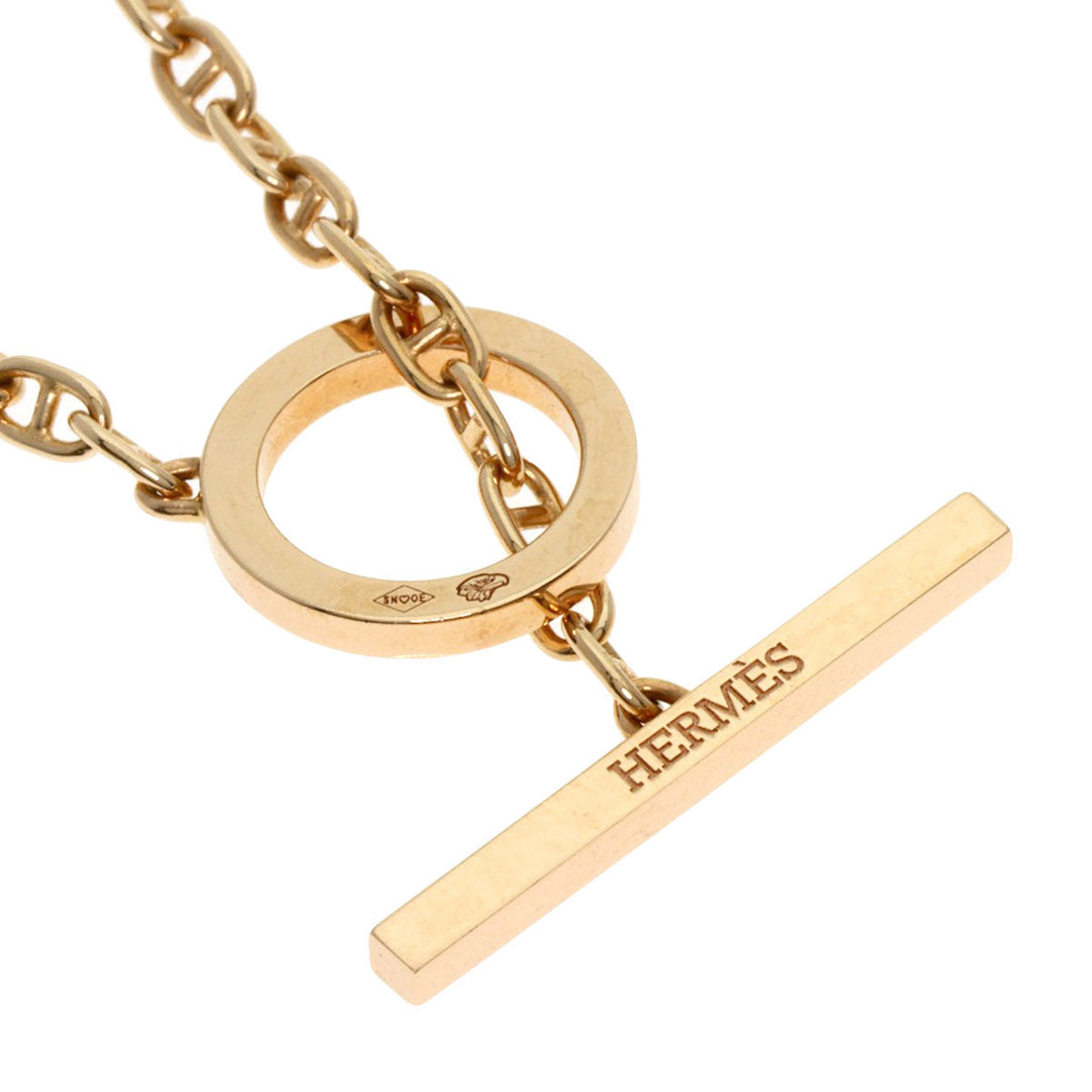 HERMES bracelet 18K Pink Gold gold Chene Dunkle Farandole Diamond Women Used Authentic