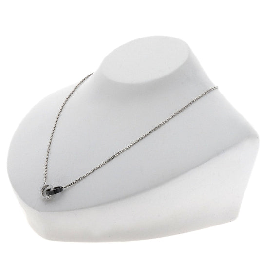 CARTIER Necklace K18WG Silver Baby love diamond