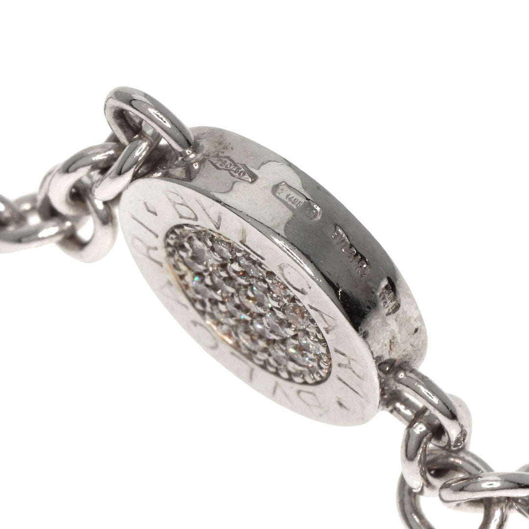 BVLGARI Necklace K18WG Silver Bulgari Bulgari Onyx Diamond