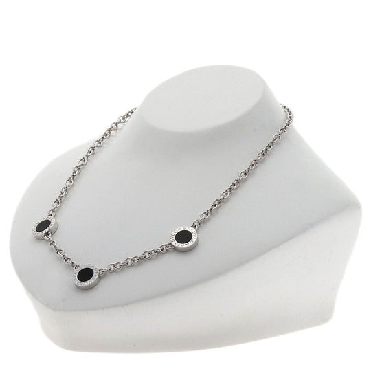 BVLGARI Necklace K18WG Silver Bulgari Bulgari Onyx Diamond