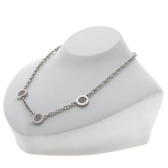 BVLGARI Necklace K18WG Silver Bulgari Bulgari Onyx Diamond