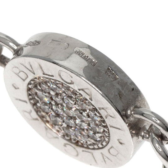 BVLGARI Necklace K18WG Silver Bulgari Bulgari Onyx Diamond