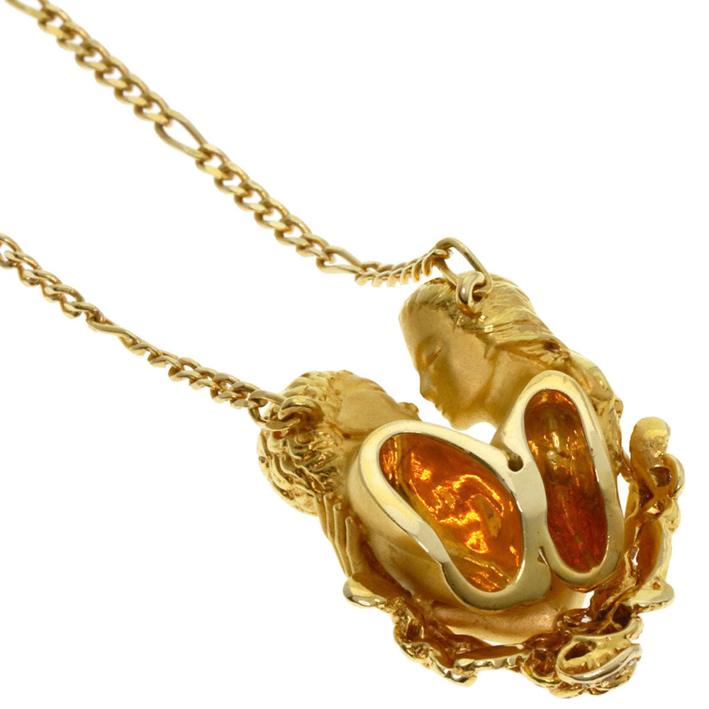 Carrera y Carrera Necklace 18K Yellow Gold gold Adam and Eve Ruby Diamond