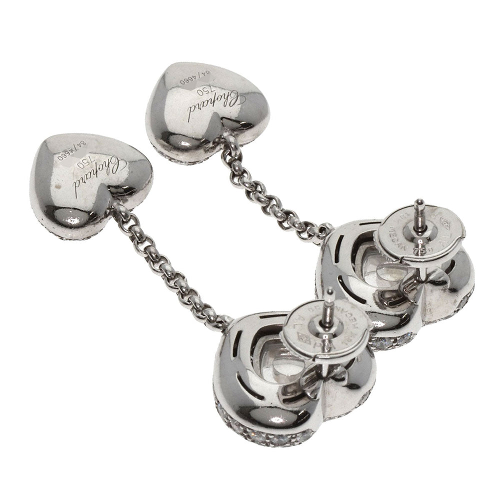 Chopard Pierce K18WG Silver Happy diamond Women Used Authentic