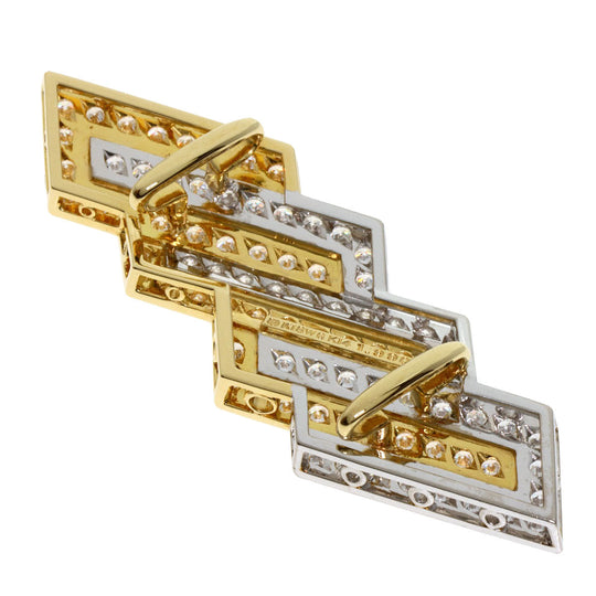 MIKIMOTO Obi closure K18WG , K14YG gold diamond Women Used Authentic