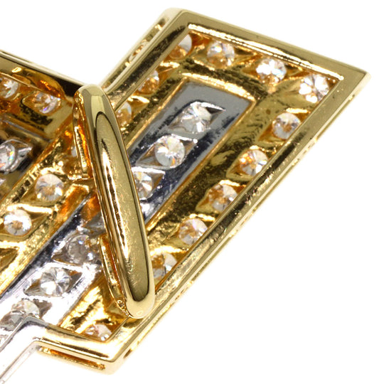 MIKIMOTO Obi closure K18WG , K14YG gold diamond Women Used Authentic