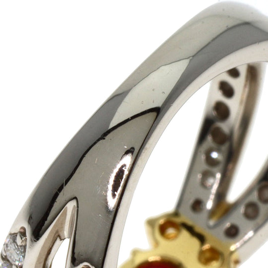 mila schon Ring PT900 , K18YG Silver Ruby diamond Women Used Authentic