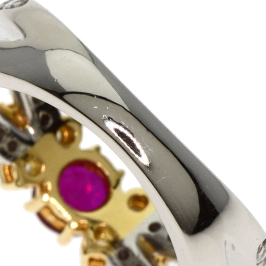 mila schon Ring PT900 , K18YG Silver Ruby diamond Women Used Authentic