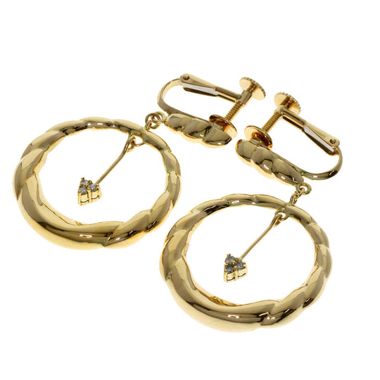 JUNE Earring 18K Yellow Gold gold diamond