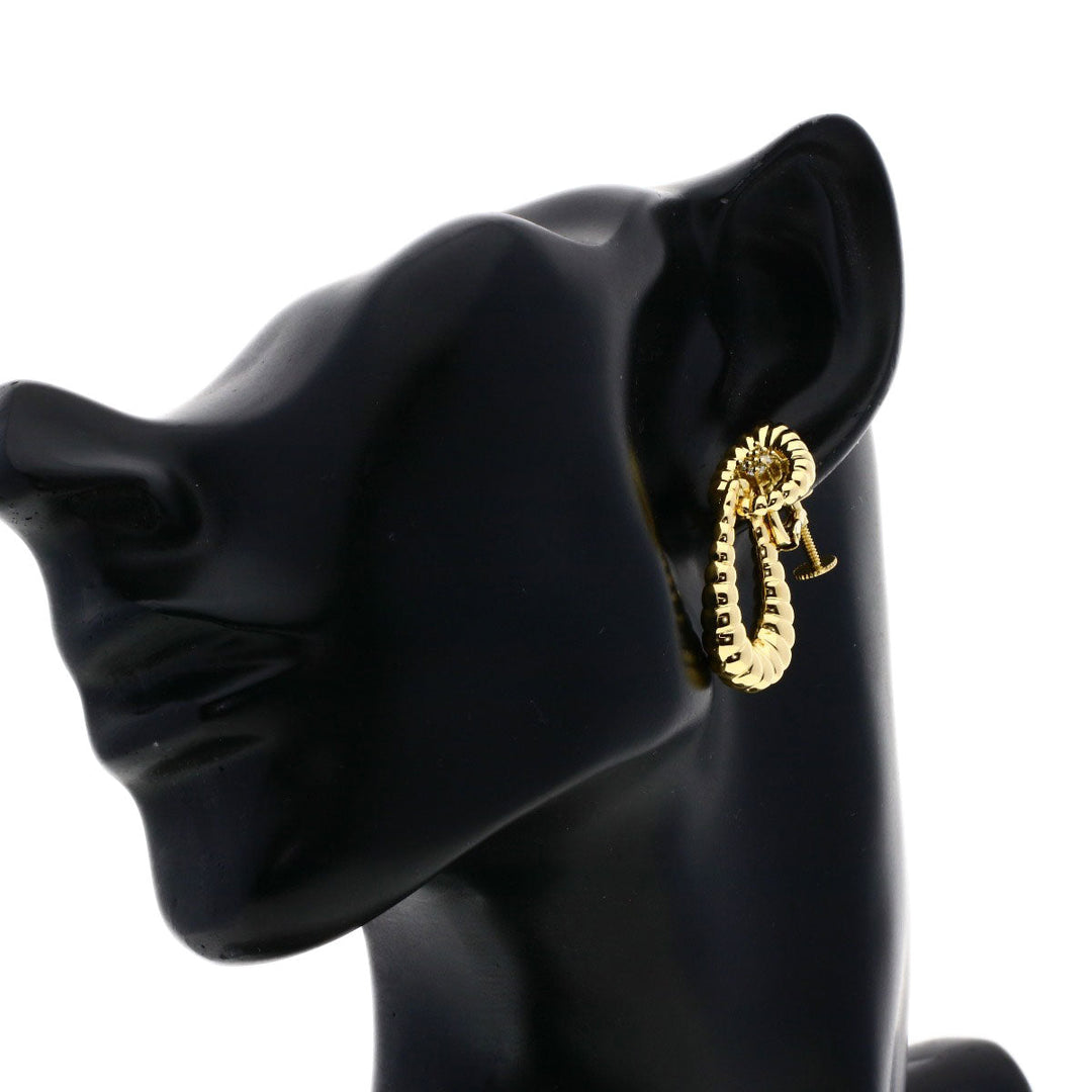 JUNE Earring 18K Yellow Gold gold diamond