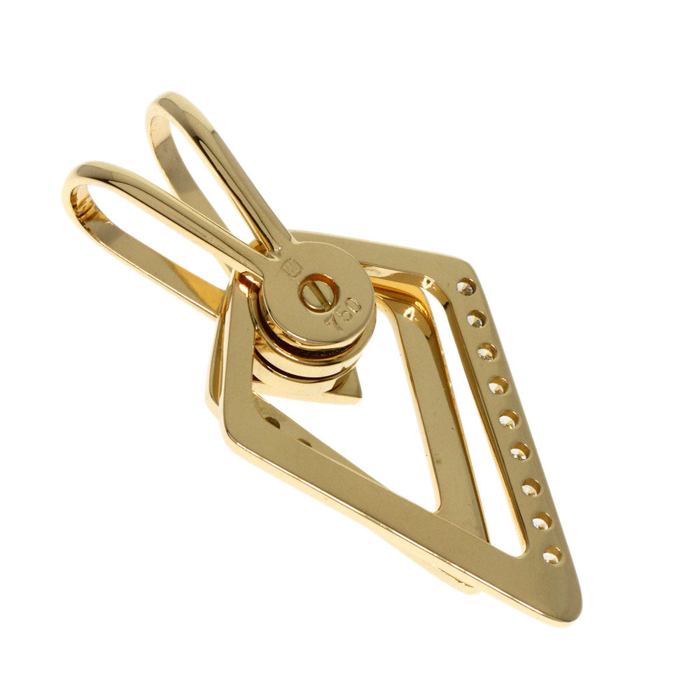 WALTHAM Pendant top 18K Yellow Gold gold Swing diamond Women Used Authentic